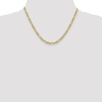 Leslie's 10K 4.75mm Semi-Solid Figaro Chain 8233