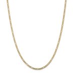 Leslie's 10K 3mm Concave Figaro Chain Anklet 8208