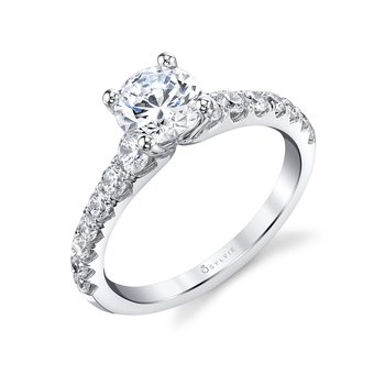 Round Cut Classic Engagement Ring - Veronique S1860