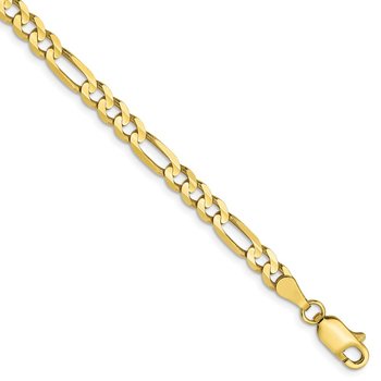 10K 4mm Concave Figaro Chain 8215