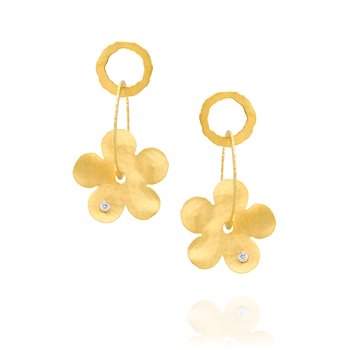 Handmade Dangling Flower Earring 2409