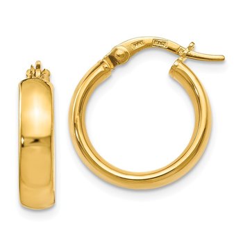 14K Polished Earrings LE1363