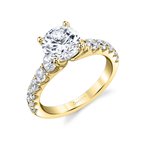 Sylvie Wide Band Engagement Ring - Andrea S1862