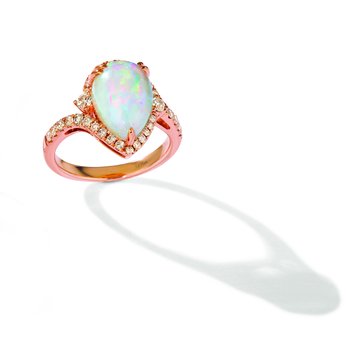  14K Strawberry Gold® Neopolitan Opal™ 2 1/5 cts. Ring TRLN 14