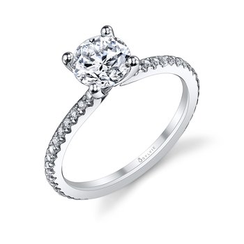 Cushion Cut Classic Engagement Ring - Adorlee S1093