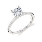 Sylvie Round Cut Solitaire Engagement Ring - Amelia S1426