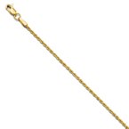 Leslie's 14K 1.6mm Solid Regular Rope Chain Anklet 7052