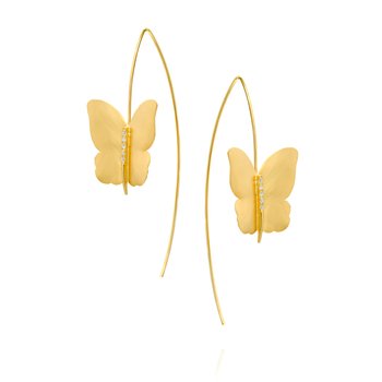 Handmade Butterfly Diamond Earring 4631