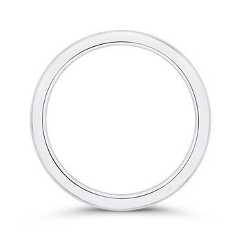 14K White Gold Plain Wedding Band CA0502B-W-1.00
